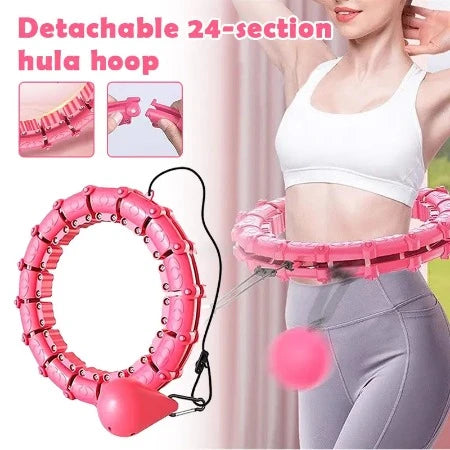 Adjustable exercise hoop