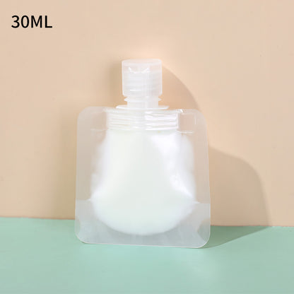 Transparent Travel Portable Fluid Makeup Packing Bag Sub-packing Storage Bag Shampoo Makeup Fluid Cosmetic Refillable Pouches