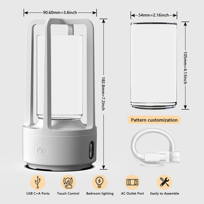 2-in-1-Touch-Nachtlampe und Bluetooth-Lautsprecher: Kreative Audio-Geschenkidee aus Acrylkristall